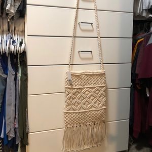 NWT BP. Boho Ivory Crossbody